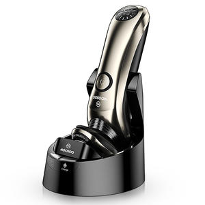 MOOSOO 8G Rasoir Électrique Humide et Sec pour Usage Domestique, <span class=keywords><strong>Tondeuse</strong></span> à <span class=keywords><strong>Barbe</strong></span>, Recharge USB avec Base de Désinfection - Product Image 1
