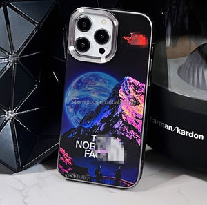Funda de teléfono móvil con marco de lente de Metal de lujo para iPhone 17 16 15 Pro Max the <span class=keywords><strong>North</strong></span> <span class=keywords><strong>Face</strong></span> Phone Cover <span class=keywords><strong>Fundas</strong></span> Apple 14 13 Pro Max - Product Image 3