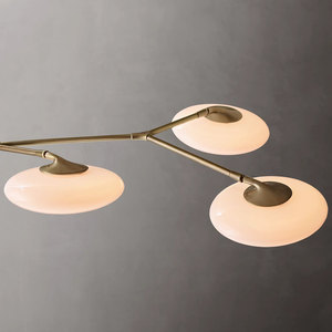 Lámpara de Techo Italiana Minimalista con Pantalla de Vidrio Esférica y Base de Latón para Comedor, Isla de Cocina, Estilo Moderno Americano, Tipo Magic Bean - Product Image 4