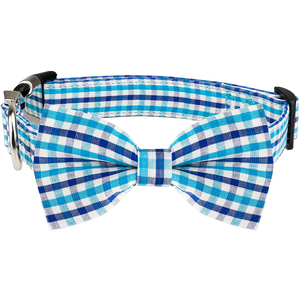 Plaid BowTie Chic Adjustable <strong>Pet</strong> Collar - Fashion <strong>Pet</strong> <strong>Accessories</strong> - Product Image 1