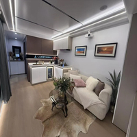 Maisons clés en main, modulaires, préfabriquées, détachables, hôtel, appartement, conteneur portable, mobile, étanche, aménagement personnalisé