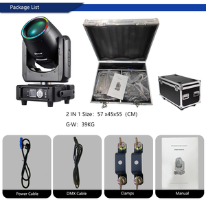 Projecteur à tête mobile 230W 7R Beam Sharpy à double prisme, programmes automatiques, métal, 13 couleurs + blanc, protection IP20, professionnel pour <span class=keywords><strong>DJ</strong></span> - Product Image 6