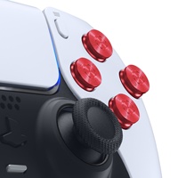 Boutons de manette PS5 EXtremeRate en métal doré, boutons ABXY pour manette Dualsense Playstation5
