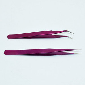 Recourbe-cils en acier inoxydable violet scintillant, ultra-fin, haute élasticité, texture nid d'oiseau, très vendu - Product Image 4