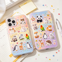 Livre d'autocollants personnalisés en vinyle découpé sur mesure, thème animaux, pour enfants, pour journal créatif, ordinateur portable, artisanat et décoration
