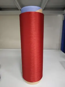 Socks Yarn Colored RED 10809B 70D/24F Factory Sales DTY Nylon 6 Elastic Thread For Hand Knitting