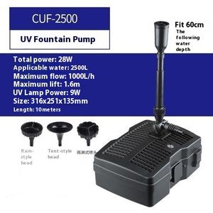 Pompe à eau UV extérieure à <span class=keywords><strong>grille</strong></span> rectangulaire moderne à vente directe Conversion de fréquence CUF-UV pour poissons d'étang en plastique - Product Image 6