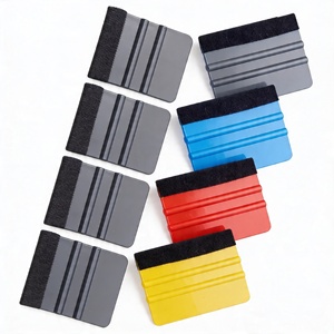 Raclette en <span class=keywords><strong>feutre</strong></span> plastique pour film vinyle, outils de pose pour vitres de voiture - Product Image 1