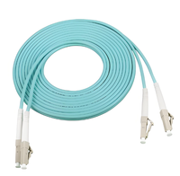 Câble de raccordement en fibre optique aquamarine duplex OM3 multimode LC SC UPC 2.0 3.0, longueur personnalisée