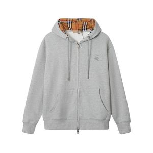 Giacca con cappuccio di alta qualità, bestseller, con zip intera, ricamata, casual, vestibilità ampia, unisex. - Product Image 2