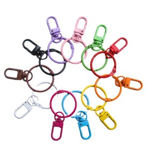 Anneaux porte-clés en métal verni, accessoires de bijouterie DIY, boucles de sac élégantes pour le quotidien, vente en gros - Product Image 5
