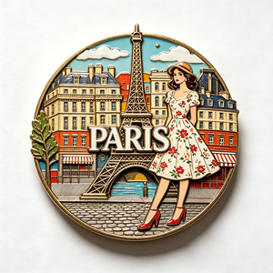 Souvenir Magnetico 3D in Lega di Zinco di Parigi, Direttamente dalla Fabbrica, Regalo Commemorativo di Luoghi Panoramici Francesi - Product Image 6