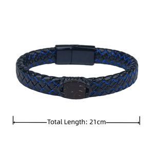 <span class=keywords><strong>NFC</strong></span> Moderne Kokosnootschaal Armband Lederen Magnetische Sluiting 13.56MHz RFID Toegangscontrole Slimme Business Armband OEM/ODM Cadeaus - Product Image 2