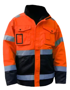 HI VIS Jacket 80/20 TC Quilted Unisex Warm Workwear Safety Jackets Reflective Work