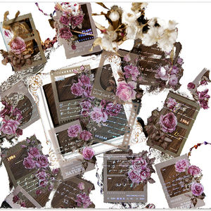 Autocollants rétro <span class=keywords><strong>d</strong></span>écoratifs pour animaux de compagnie, lot de 20 pièces avec compte à main, DIY Collage, <span class=keywords><strong>film</strong></span>, série mémoire, vacances - Product Image 3