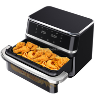 Friteuse à air numérique intelligente AOJA Design à double zone, 8L, 12L, 10L, sans huile, avec écran LCD, bon prix