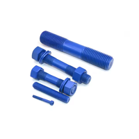 Fabricants de boulons à goujon DIN933 Téflon PTFE Boulons et écrous à double extrémité Boulon à goujon haute résistance avec écrou hexagonal