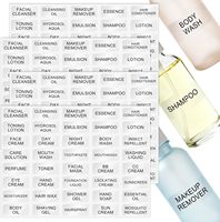 Étiquettes autocollantes imperméables de haute qualité personnalisées, étiquettes transparentes en feuille d'or, étiquettes pour produits de soin de la peau