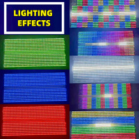 Lumière de scène pour soirée discothèque, contrôle DMX512, LED RGBW haute puissance 200W, 48+8 segments, lumière stroboscopique avec fonction RDM