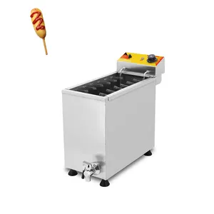Hot Dog Roll Maker Deep Fryer Cheese Corn Dog Machine Hot Dog Frying Machine