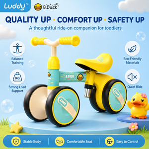 Vélo d'équilibre pour bébé Luddy Wholesale OEM B.Duck, trotteur musical et lumineux à 4 roues pour tout-petits, cadeau pour bébé de 1 an - Product Image 1