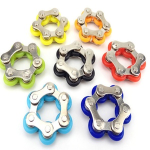 Fidget Spinners Mini Handheld Fidget Toy Set Six <b>Roller</b> Chain and Key Flippy Chain Bike Chain Fidget Stress Relief Toys - Product Image 1