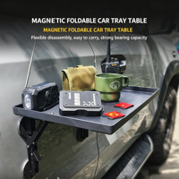 Table pliante magnétique en plastique pour voiture, organisateur multifonctionnel à suspendre latéralement, planche pliante pour camping en extérieur