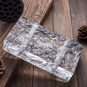 Nhà máy LZX bán trực tiếp gạch kính đặc, họa tiết tinh thể băng, hình chữ nhật trong suốt, dành cho phòng khách, giảm giá lớn - Product Image 2