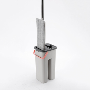 Nettoyant pour sol avec tampons de vadrouille en tissu microfibre lavables Mophand plat industriel Vadrouille plate gratuite et vadrouille à seau Ultra plate - Product Image 1