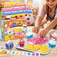 Kit de slime DIY Zhorya, ensemble de jouets à presser, 38 pièces avec moules en forme de fromage et de carton de lait, argile légère, jouet anti-stress pour enfants