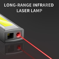 Senter LED Multifungsi Baru Lintas Batas, Pena Sorot Cahaya, Lampu Sorot Magnetik, Paduan Aluminium, Isi Ulang Tipe-C 2W