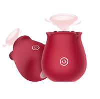 Vibrateur clitoridien en forme de rose G-Spot, stimulateur de mamelons pour femmes, silicone, rechargeable par USB, étanche, 9 fréquences, jouet sexuel