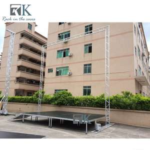 Plataforma de Escenario RK de Instalación Rápida, Altura Ajustable de 0.3-2.2m, Capacidad de Carga de 750kg/m², Estructura de Armazón de Madera Contrachapada y Aleación de Aluminio Modular - Product Image 6