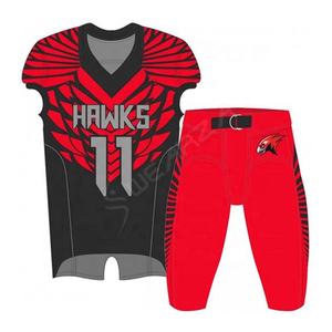 Uniforme de football américain de couleur et de taille personnalisées en gros uniforme de football américain de meilleur fournisseur nom d'équipe personnalisé - Product Image 4