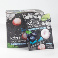 KOZED Rock Salt Mint Candy Mixed Fruit Flavor Refreshing Breath Sugar Pocket Mints