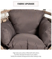 Fauteuil suspendu en rotin design moderne, fauteuil suspendu en forme d'œuf, 1 pièce, fabricant de meubles d'extérieur, balançoires de patio, balançoires de jardin, intérieur/extérieur