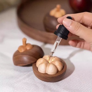 Mangosteen Creative Aromatherapy <b>Diffuser</b> with Black Walnut Solid Wood Fire-free Aromatherapy <b>for</b> Home & Office Use Made China - Product Image 1