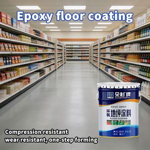 Pintura Epóxica Industrial Profesional para Pisos, Alto Brillo, Antideslizante, Antipolvo, Revestimiento de Resina Líquida para Pisos con Aplicación de Brocha - Product Image 2