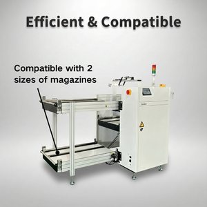 Sistema de Carga/Descarga Automática de PCB Conber M+LL SMT Compatible con PLC y Motor, con Doble Alimentador y 220V - Product Image 2