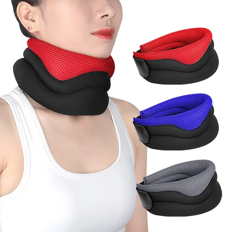 Soft Neck Support Brace for Pressure Relief Foam Cervical Collar Keep Vertebrae Stable Comfort Breathable Travel Neck Pillow