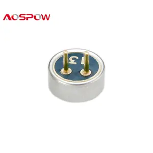 AOSPOW Manufacturer Supplies 6mm High Sensitive Omnidirectional Microphone Core 6027 Pin Microphone Wired Kids Microphone CN GUA