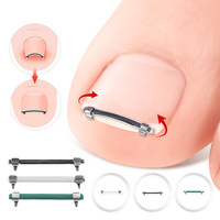 Attelle de Correction des Ongles en Acier Inoxydable 304, Bande Élastique Invisible Réutilisable pour Relever les Bords des Ongles, Soutien pour Ongles Incarnés