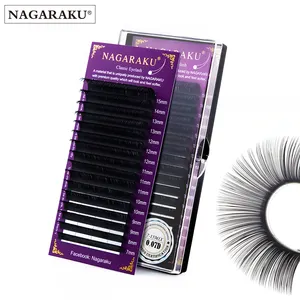 NAGARAKU 속눈썹 확장 한국 꽃 눈 속눈썹 개별 lasheswholesale 공급 업체 밍크 extensiones 드 pestanas