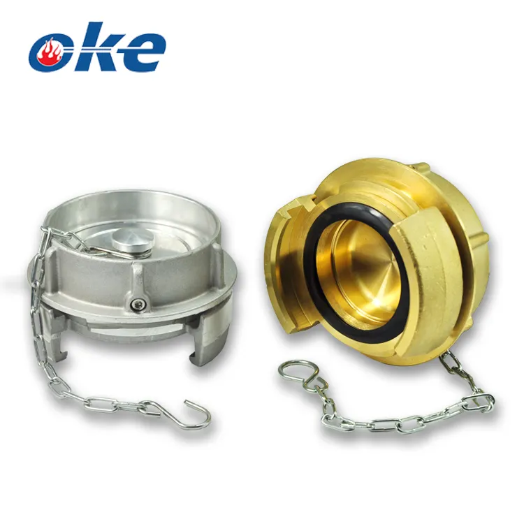 Okefire Aluminium Or Brass Pipe Nor Two-lug Metal Blind End Cap With Chain tassel