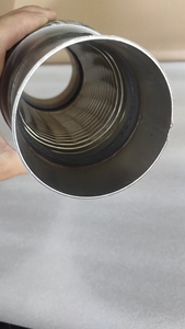 Tuyau flexible d'échappement universel en acier inoxydable, poli miroir, amortisseur de vibrations, joint de soudure de 1,5 mm - Product Image 2