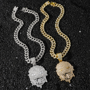 Nuevo Collar con Colgante Circular con Letras de Estilo Hip Hop, Diseño Único y Moderno, Joyería de Moda para Hombre - Product Image 1