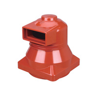 Boîtier de contact en résine époxy rouge pour appareillage de commutation CH3-12kV 24kV, 630A-1250A, et boîtier d'isolation 2000A-4000A
