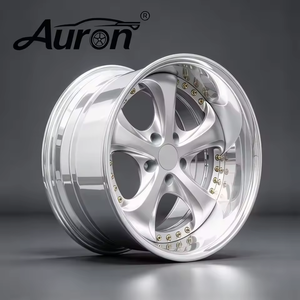 Auron Aluminum Alloy <b>Wheel</b> 5.5x17 Gold Multi <b>Spoke</b> Two Piece Cast for Passenger Car Retrofit Upgrade Wholesale <b>Wheels</b> - Product Image 1