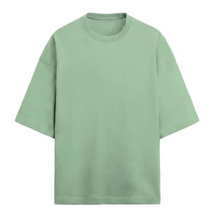 Streetwear Men's Cotton T-Shirt Supplier Oversized Vintage <b>Wash</b> Drop Shoulder DTG Printing Breathable Eco-Friendly Low MOQ - Product Image 1