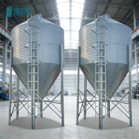 HZC Ottimo Fornitore di Silos per Mangimi in Acciaio, Contenitore Verticale Galvanizzato di Grande Capacità per Fattoria